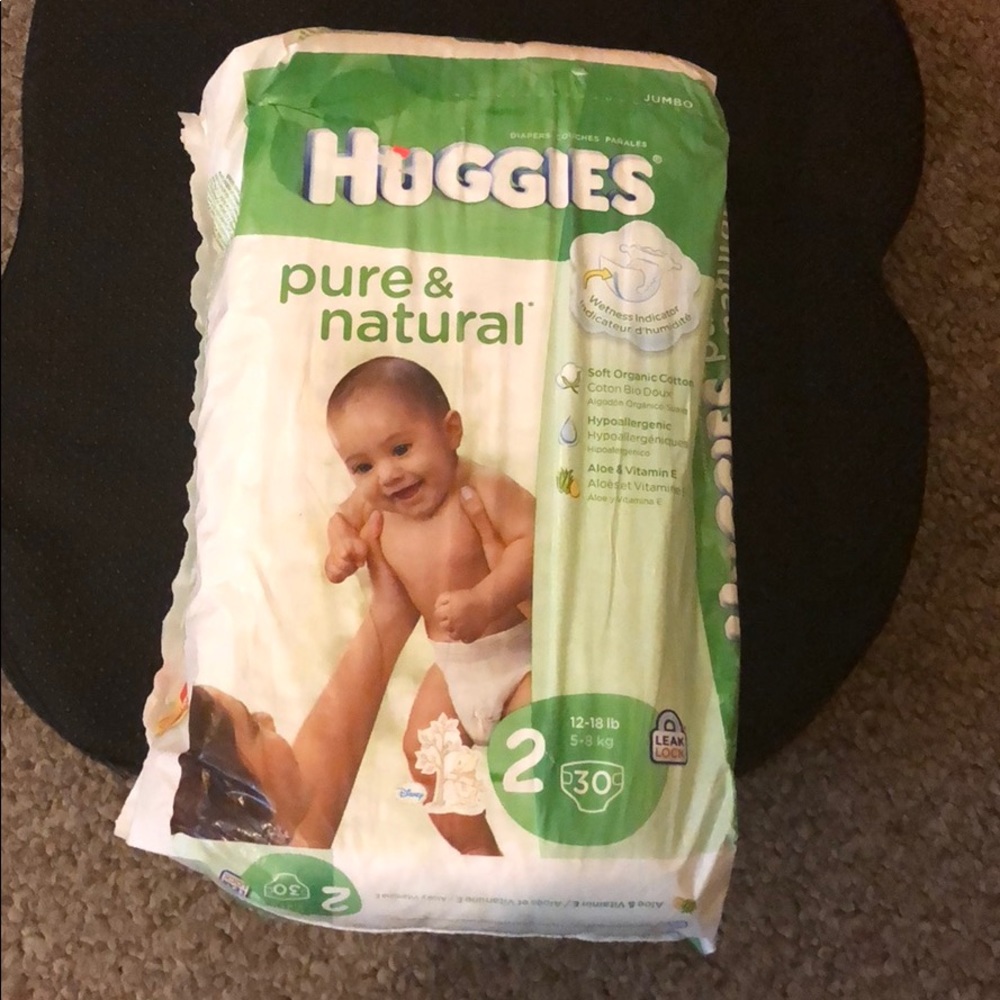 Huggies Pure & Natural Size 2 Diapers